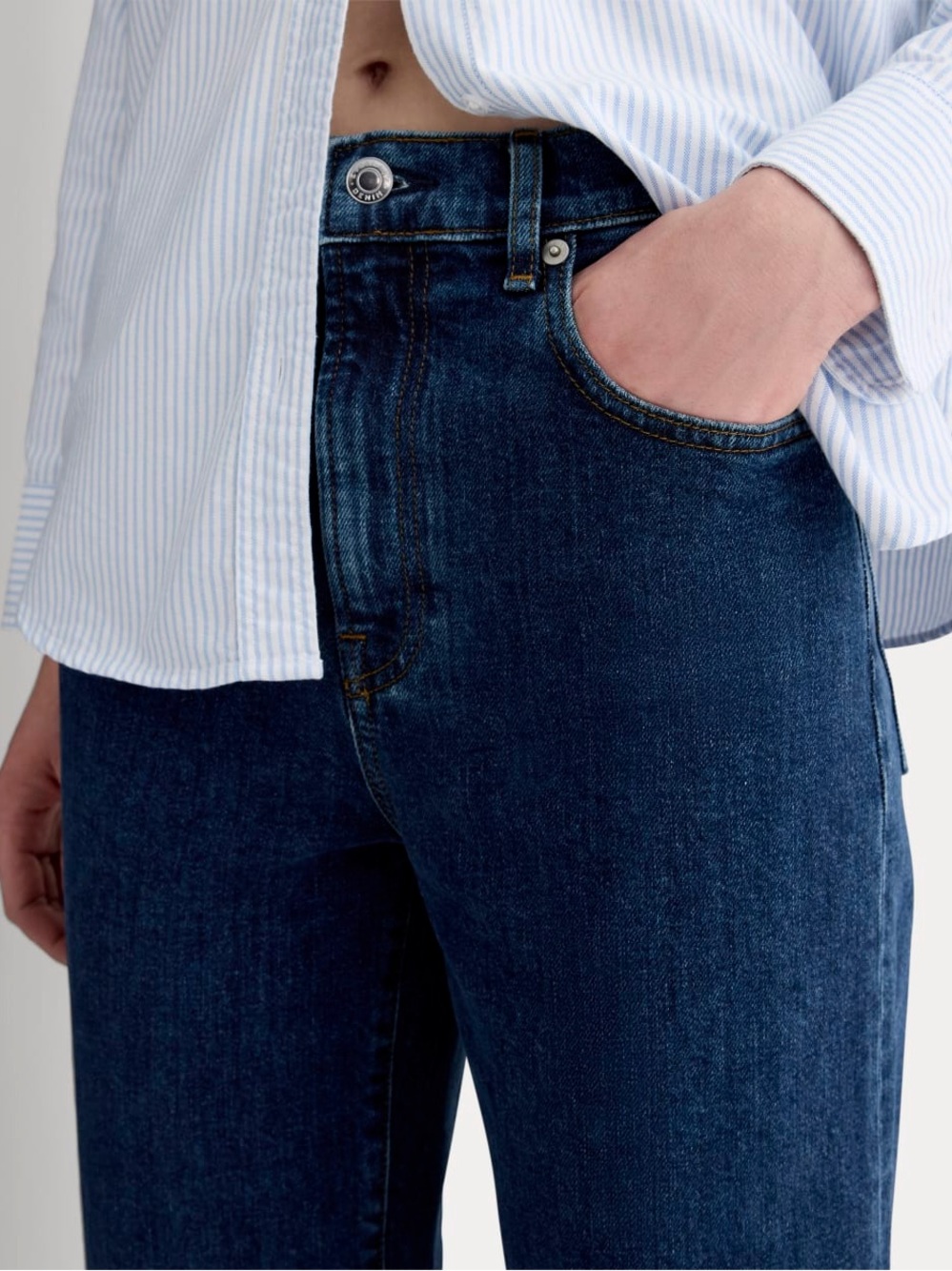 Everlane THE WAY-HIGH® JEAN in Dark Blue Wash